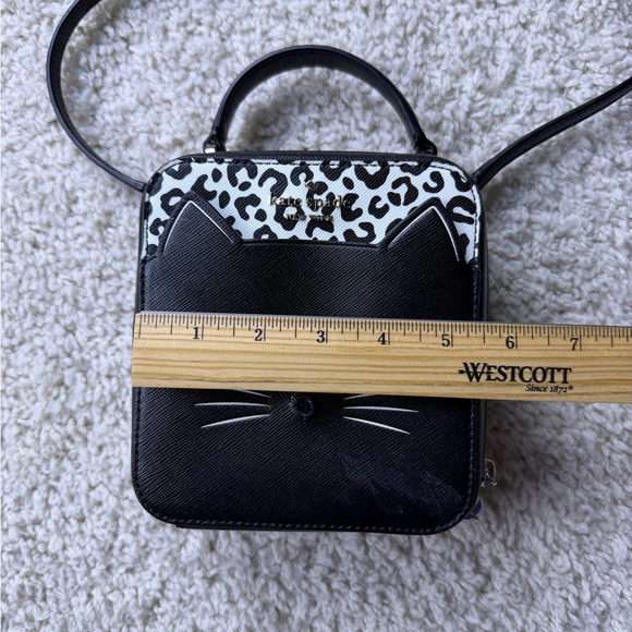 Kate Spade Daisy Vanity Meow Crossbody Bag Black - Picture 6 of 8